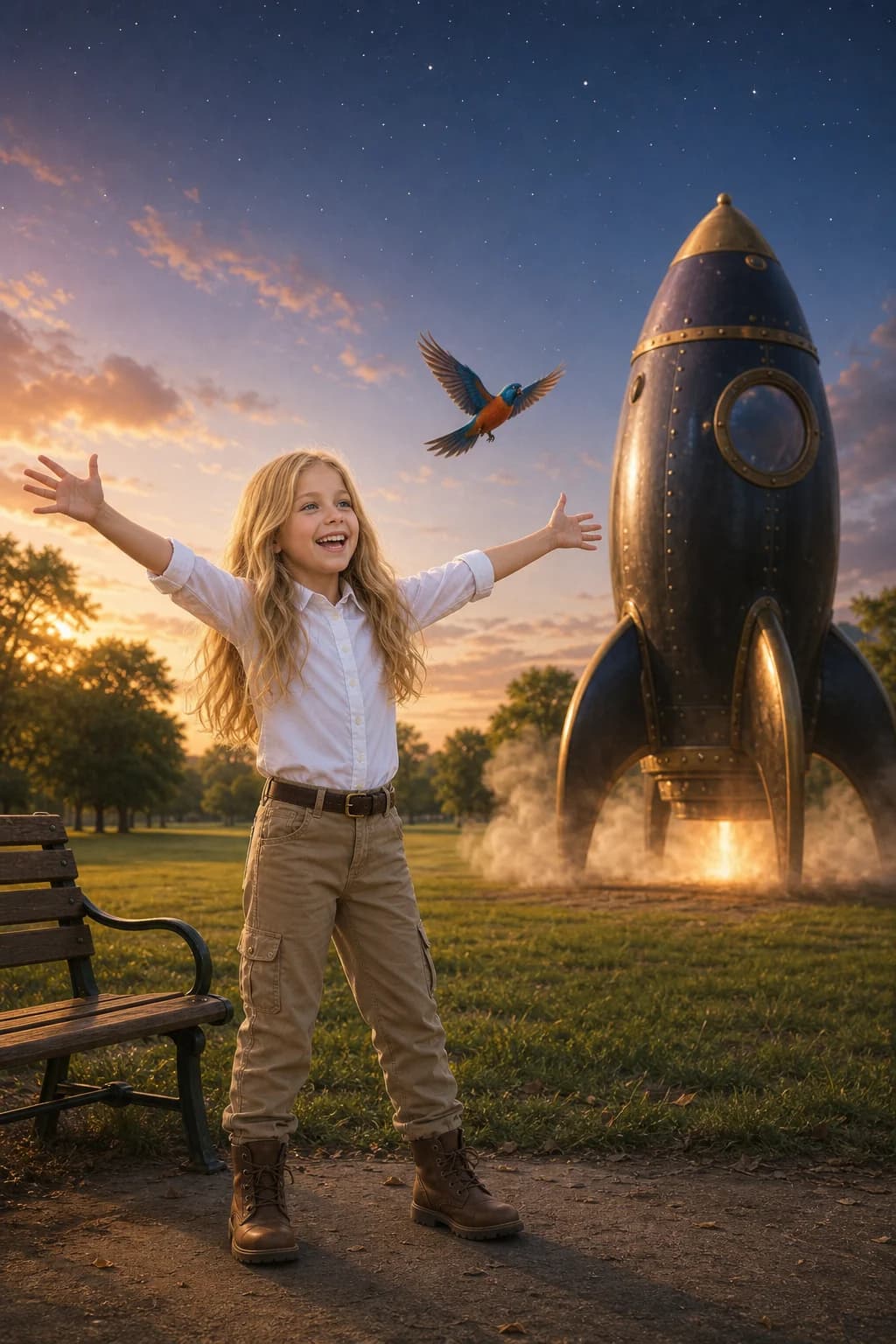 Cover of Kaitlyn and Beak Blast to the Stars
